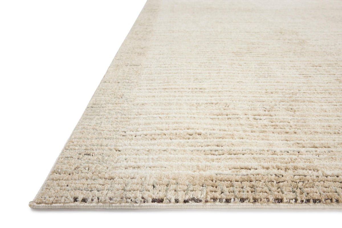 Loloi Jeremiah Brent Bleecker Collection BLE-02 Sand/Charcoal 6'-7" x 9'-3" Area Rug