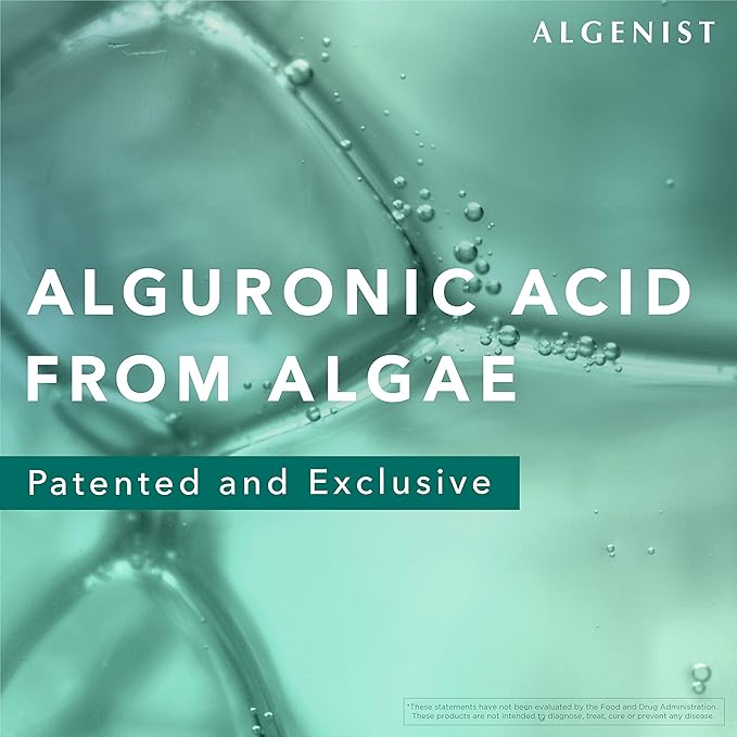 Algenist GENIUS Ultimate Anti-Aging Cream, Travel Size - Vegan Firming & Smoothing Moisturizer with Alguronic Acid & Microalgae Oil - Non-Comedogenic & Hypoallergenic Skincare (0.5 oz)