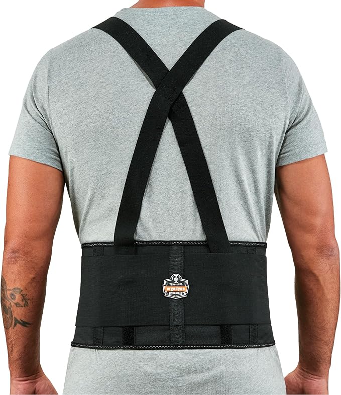 Ergodyne ProFlex 1650 Back Support Belt, 7.5" Elastic, Adjustable, Removeable Straps, XL