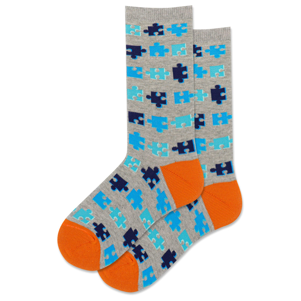Hot Sox unisex child Crew Socks, Gray, Small US