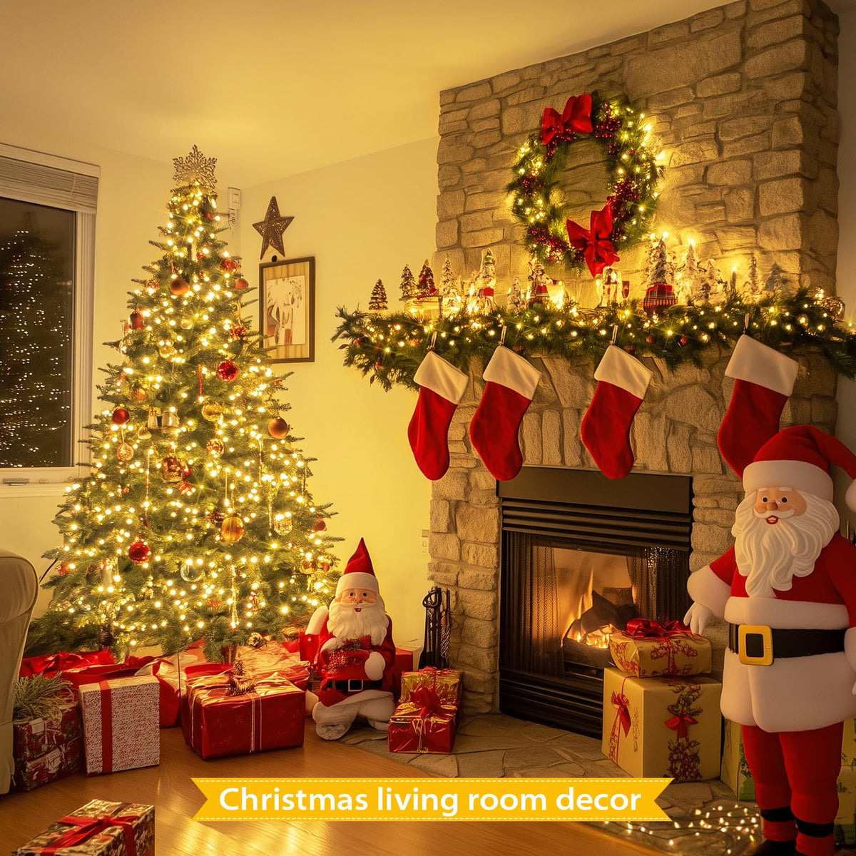JMEXSUSS 66ft 200 LED Christmas Lights Outdoor, Warm White Christmas Lights Indoor Plug in, 8 Modes Twinkle String Light for Outside Tree Bedroom Wedding Party Ceiling Home Decorations
