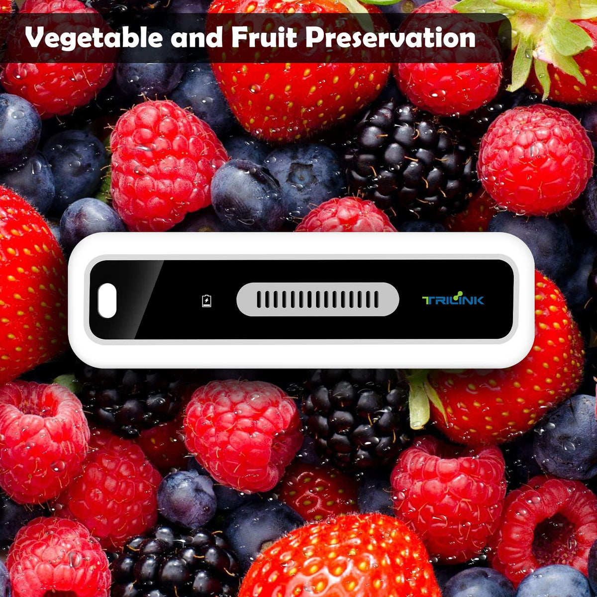 Mini USB Fridge Deodorizer with Led Display, Rechargeable Refrigerator Deodorizer, Reusable Fridge Odor Eliminator for Fridge, Car, Closet, Wardrobe, More Effective Than Baking Soda and Charcoal Bags