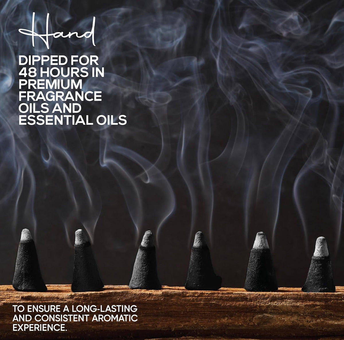 Frankincense Charcoal Incense Cones 1" TOPFLOW - 500 Pack Bulk Wholesale - Natural Scented Cones Handmade Hand Dipped
