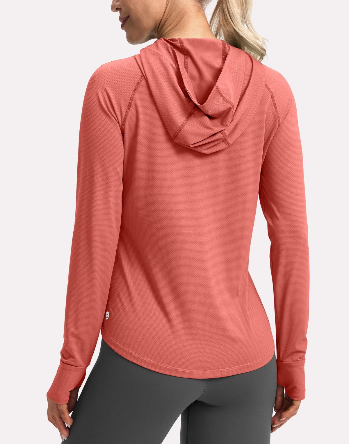 G Gradual Women's UPF 50+ Sun Protection Hoodie Jacket Lightweight Zip Up Jackets Long Sleeve Shirts for Women Hiking Outdoor(Coral,XL)