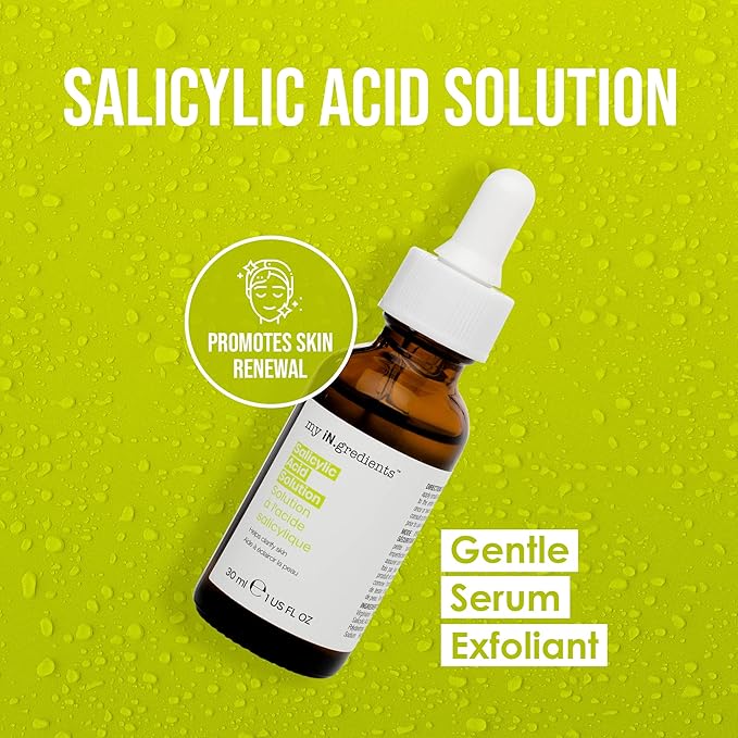 Masque Bar My Ingredients Salicylic Acid Solution - Exfoliating Solution For Face - Healing Acne Spot Treatment For Blemish Prone Skin, Korean Skincare - 1Fl oz