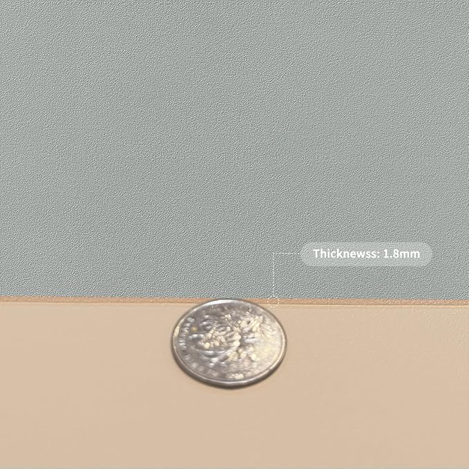 Leather Dresser Cover,1.8mm Thick,12x40 Inch,Dresser Protector Top,Dresser Top Protector,Dresser Cover Top,Dresser Top Cover,Dresser Cover Top for Bedroom.(Light Brown+Gray,12x40)