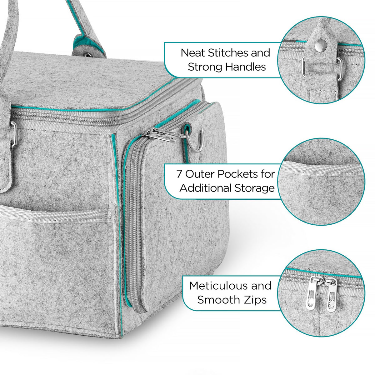 HBlife Baby Diaper Caddy Organizer, Nursery Storage Bin, 16" x 10" x 7" Large Portable Basket Shower Gift Newborn Essentials Baby Registry Must Haves Items-Green