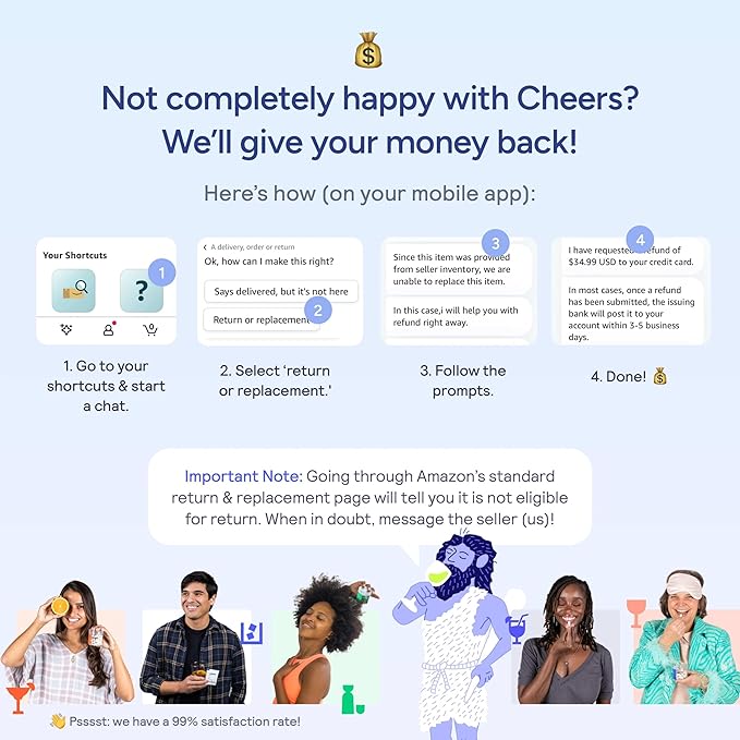 Cheers Relief | Next Morning Aid with Ginger + White Willow Bark | Feel Better After Drinking | 36 Doses | Ginger, White Willow Bark, L-Theanine, Caffeine