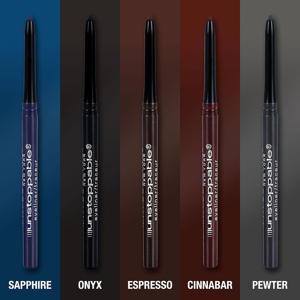 MAYBELLINE NEW YORK Unstoppable Eyeliner Carded, Pewter, 0.01 Ounce
