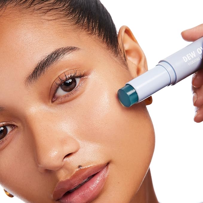 ColourPop Hyaluronic Acid Face Serum Stick - Hydrating Serum for Glowy Summer Makeup Prep with Squalane for Improved Moisture Retention & Cucumber Extract to Help Reduce Puffiness - Dew Over (0.25 oz)