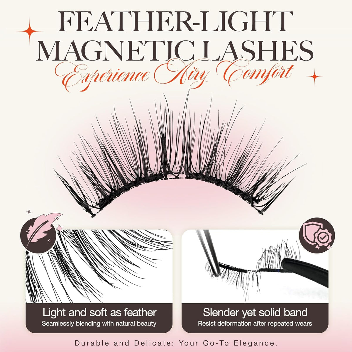 LASHVIEW Magnetic Eyelashes with Applicator,Reusable Soft Magnetic Eyelashes Natural Look, No Glue Needed RCM01-N