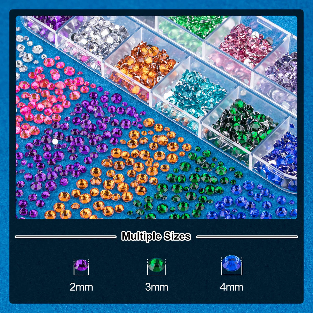 Nail Art Rhinestone Glue Gel&2 Boxes Flatback Gems Kit, 1 Tube of 15ml Rhinestone Gel Glue(UV/LED Needed)+Colorful Gems+Flat-Back Half Round White&Beige Pearls with Pickup Tools