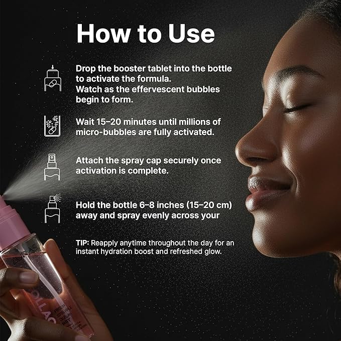 Auras Bakuchiol Pore-Tightening Mist K-Beauty | Fresh-Activated Retinol-Alternative Spray Serum for Anti-Aging & Elasticity, Korean Skincare Toner Mist for Sensitive Skin, 3.4 fl oz