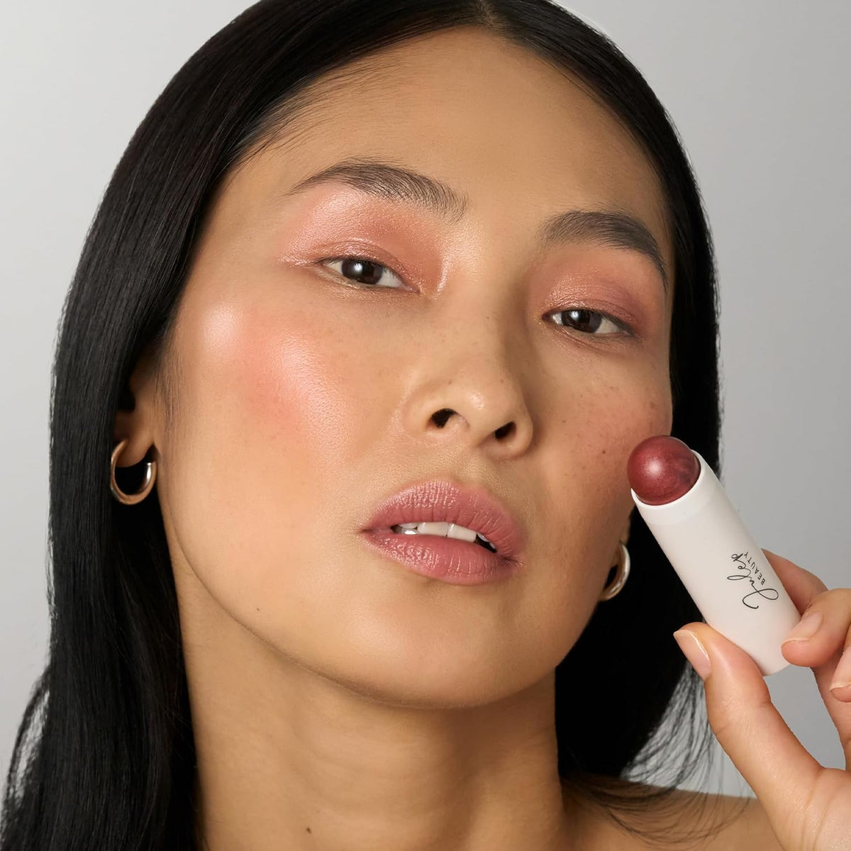 Julep Skip The Brush Cream to Powder Blush Stick - Desert Rose - Blendable and Buildable Color - 2-in-1 Blush and Lip Makeup Stick