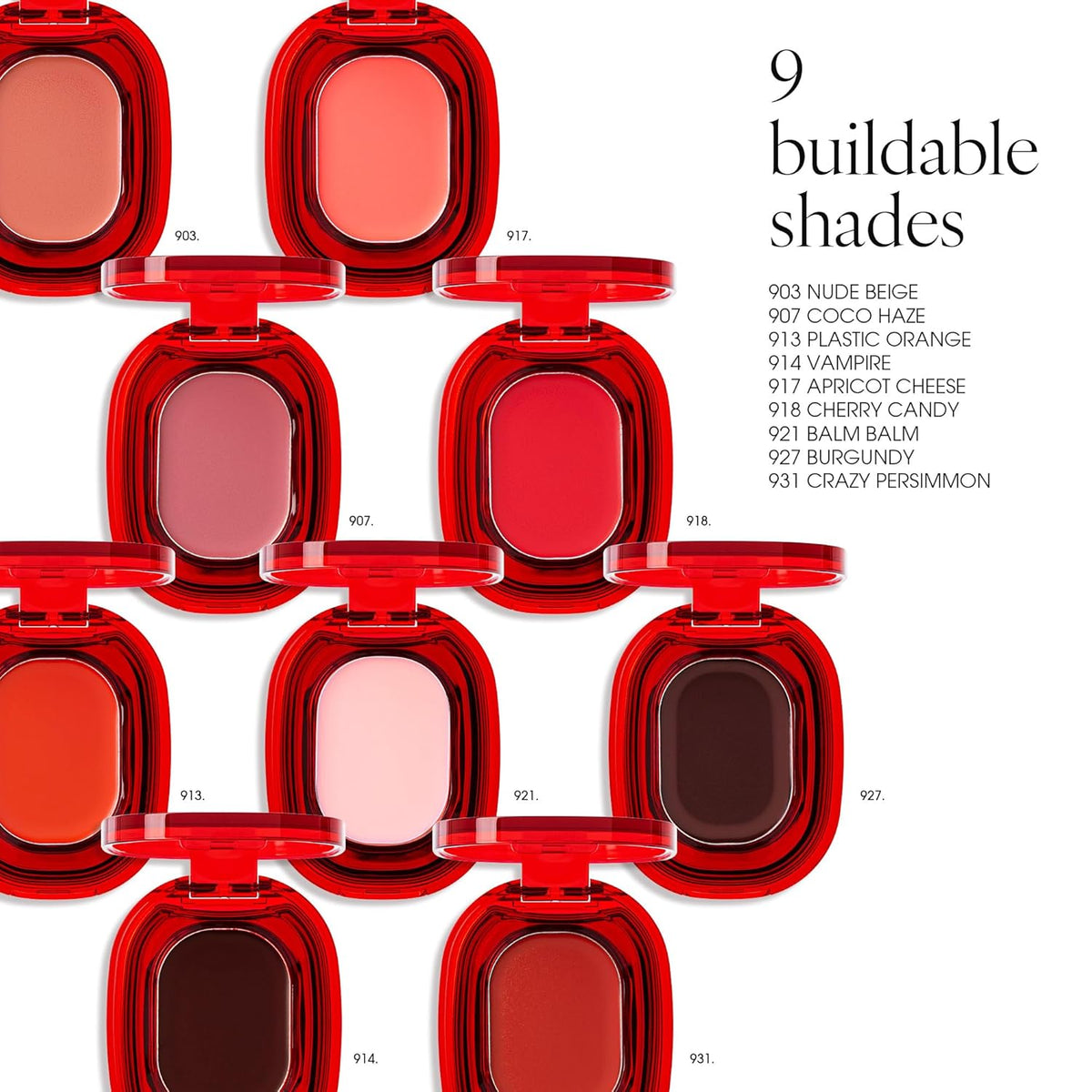 PLAT LIPS 921 BALM BALM, Lip & Cheek, Lightweight, Naturally Dewy+ Glowy Finish, Blendable & Buildable Formula (1.2g, 0.003 oz.)