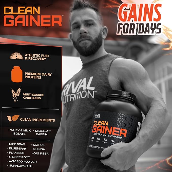 RIVAL NUTRITION Clean Gainer - Soft Serve Vanilla 12lb