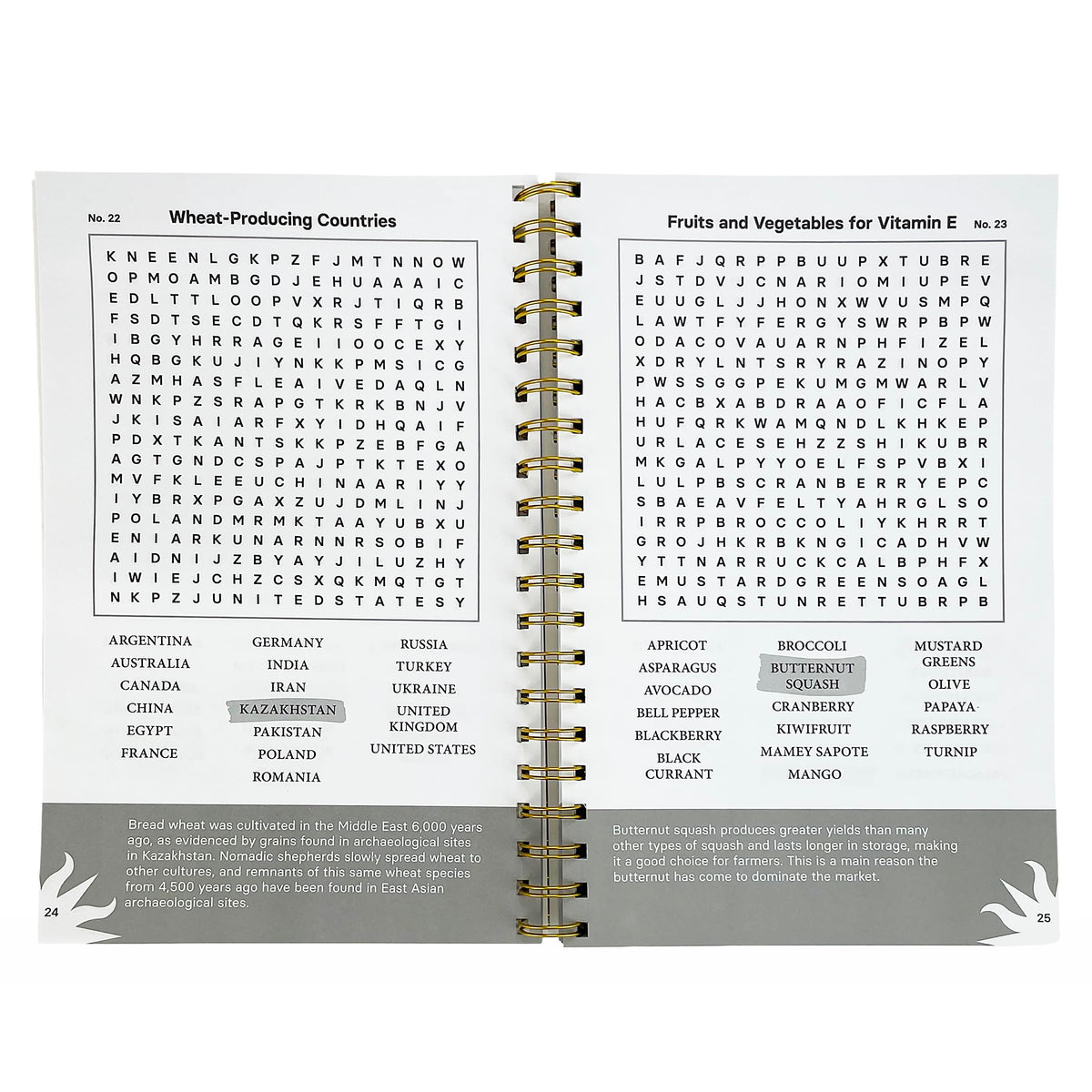 Smithsonian Word Search Gardens & Plants - Beautiful Botanicals Spiral-Bound Puzzle Multi-Level Word Search Book for Adults Including More Than 200 Puzzles (Brain Busters)