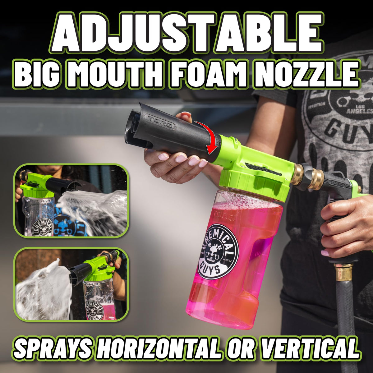 Chemical Guys HOL148 10-Piece Arsenal Builder Car Wash Kit with Foam Gun, Bucket, (4) Towels, Wash Mitt and (3) 16 oz. Car Cleaning Chemicals (Works w/Garden Hose) – 2024 Version