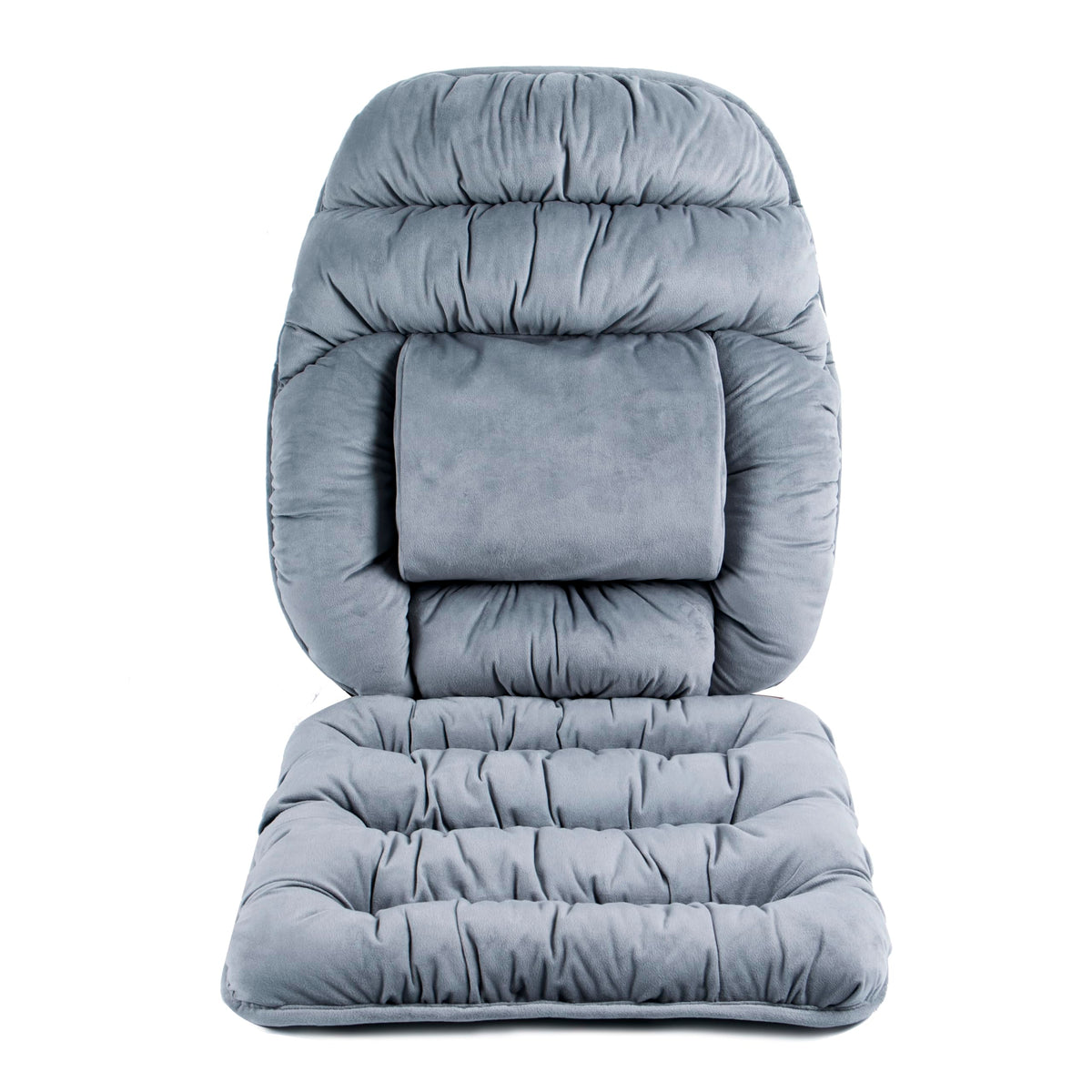 ALIBO Large Size Nonslip Back Support Cushion Low Back Pain Relief Pillow Seat Cushion with Lumbar Rest for Office Chair,Recliner,Rocking Chair,Wheelchair,Auto Car with Long Adjustable Straps
