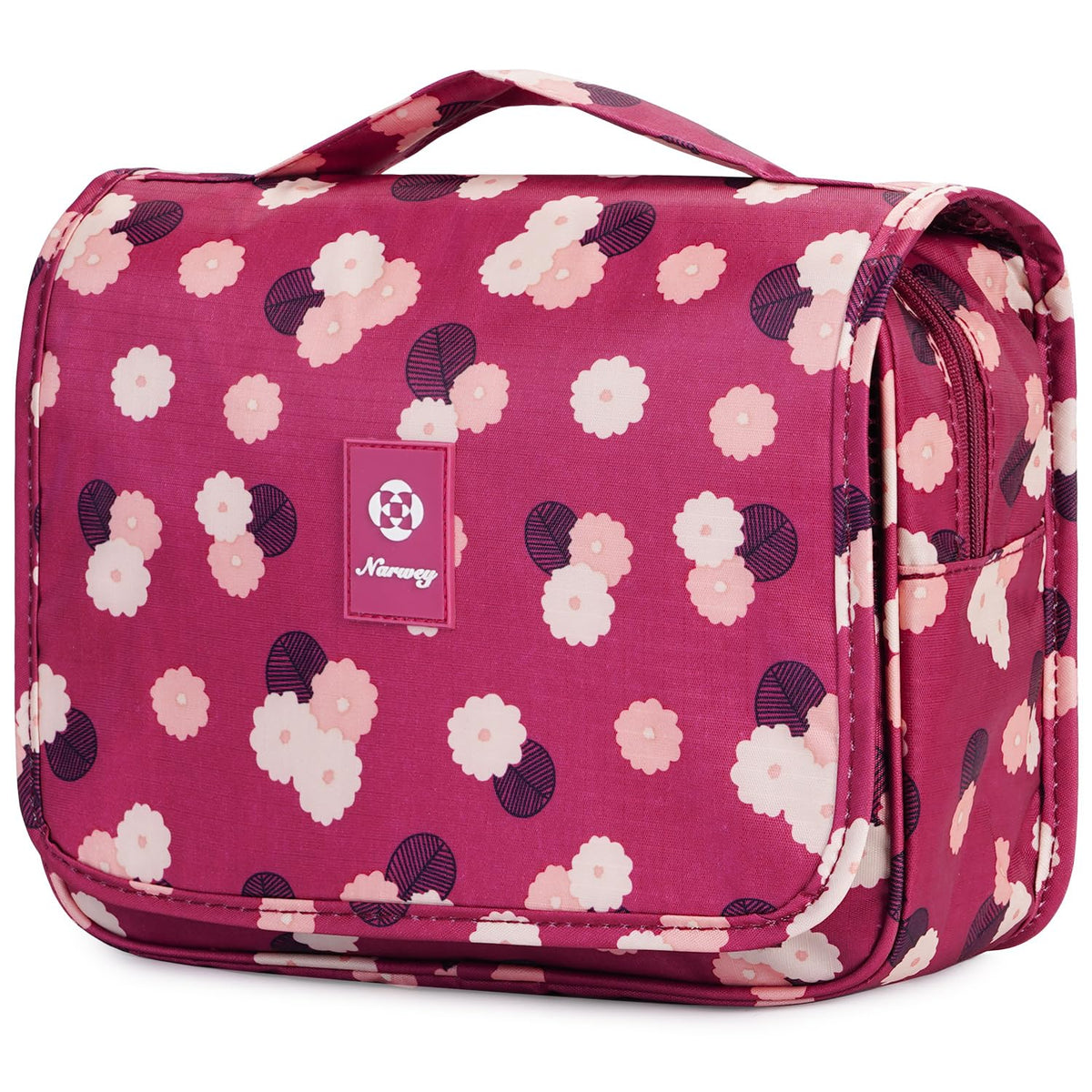 Narwey Small Hanging Travel Toiletry Bag for Women, Travel Bag for Toiletries, Makeup Bag Organizer Make Up Bags Cosmetic Bags for Girls (Green)