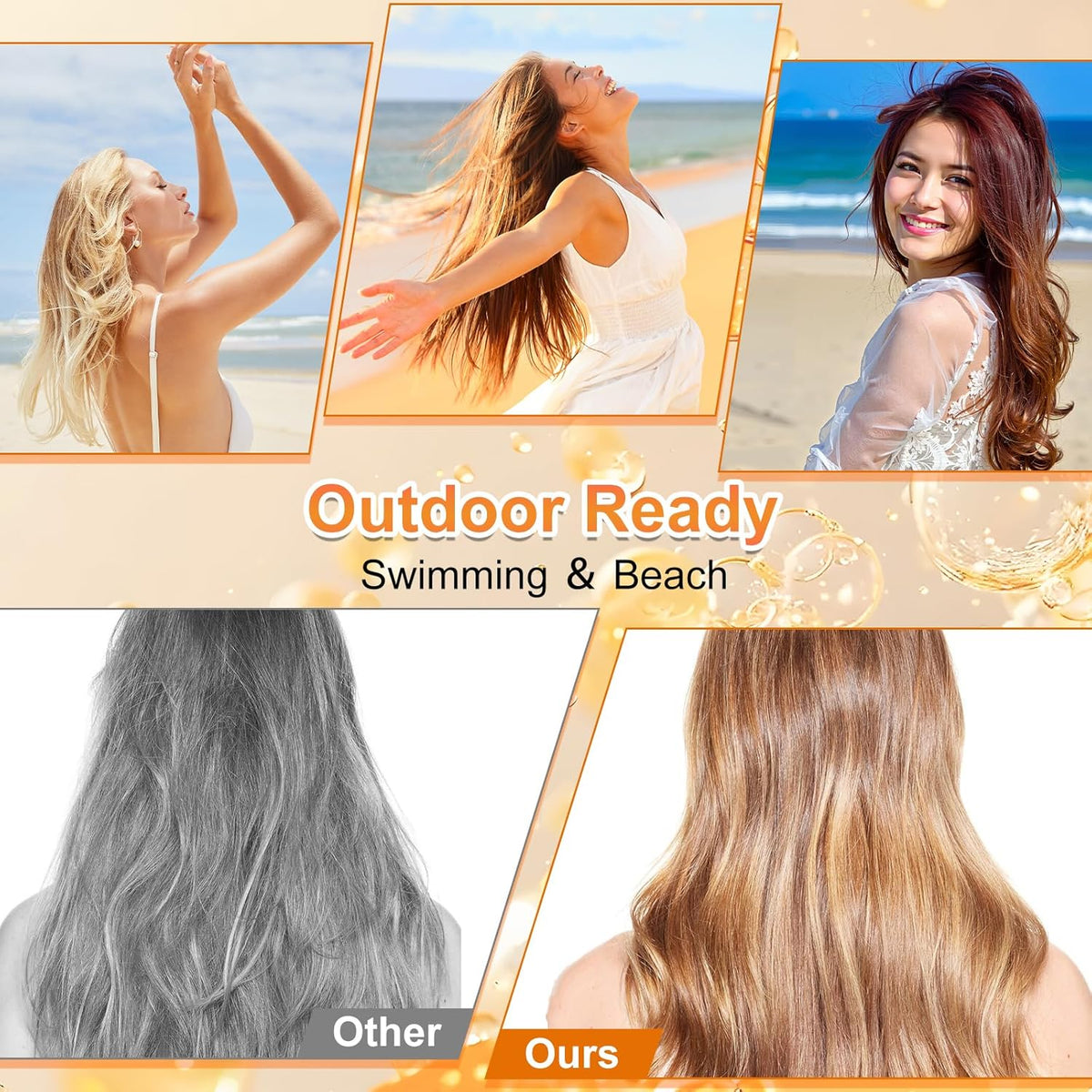 Ultimate Hair & Scalp Sunscreen Spray SPF 30, Weightless Non-Greasy Protection, UV Protection Spray for Color-Treated Hair, Scalp Sunblock Prevents Fading & Dryness, Beach & Pool Essentials (2PCS)