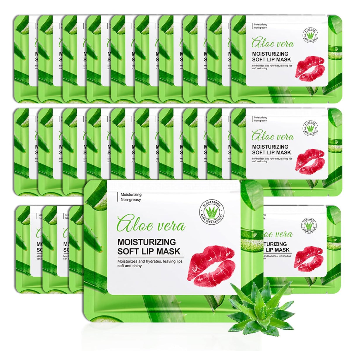 30PCS Moisturizing Lip Masks Set, Overnight Bulk Lip Patches, Long-lasting Hydrating Sleeping Lip Plumping Masks for Women 06