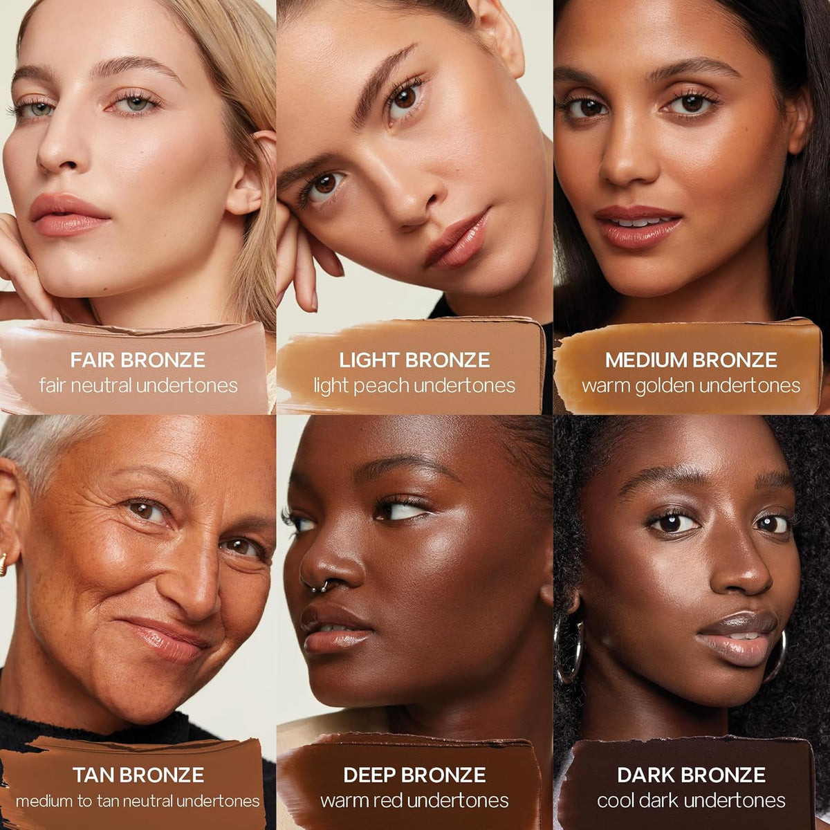 Saie Sun Melt Cream Bronzer - Buildable Balm Face Bronzer for Effortless Sculpting - Cream Contour Enriched with Vitamin C, Nourishing Skincare Ingredients & a Natural Finish - Deep Bronze (1 oz)
