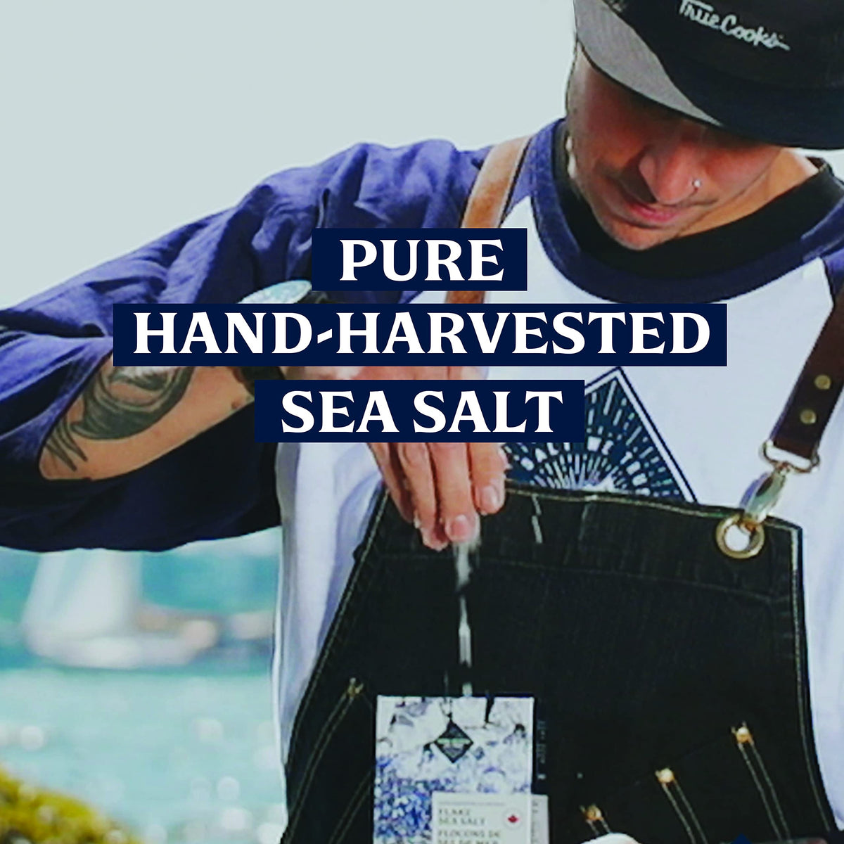 Flaky Sea Salt - 8.8 oz of Large Flake Salt - Hand Harvested on Vancouver Island - Perfect for Seasoning, Baking, Cooking, and Finishing - All Natural Flaked Salt