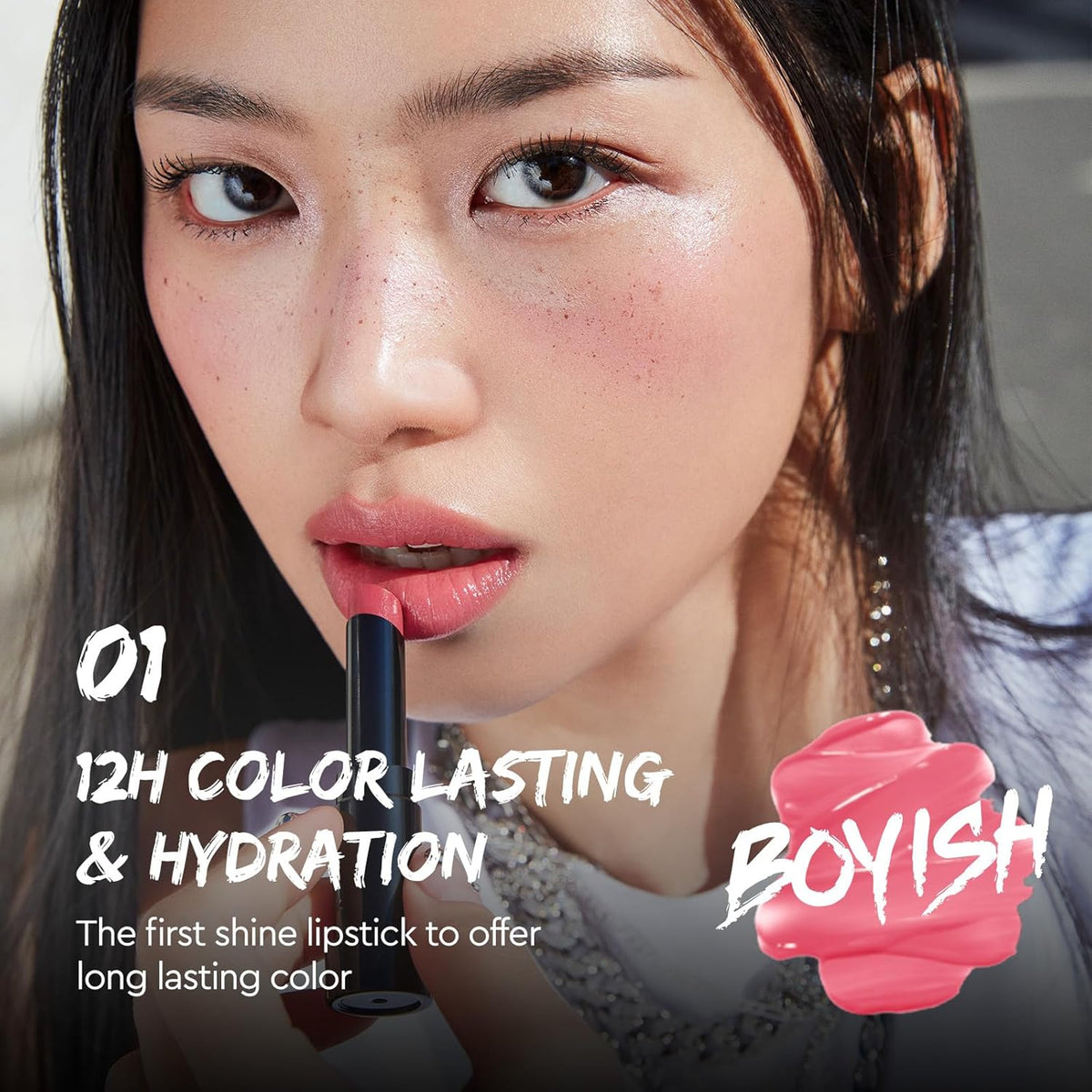 HERA Sensual Tinted Shine Stick 3.5g #99 BLACK CHERRY | 12HR Long-lasting Lipstick, Sheer & Buildable Lip Tint Stain, Hydrating Formula with Vitamin E, Smooth Finish and Luxurious Korean Makeup