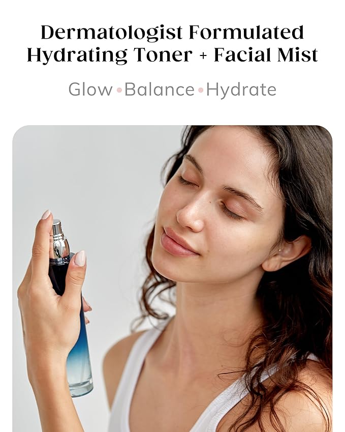 Kaplan MD Clarifying Toner – Hydrating Toner for Face with Hyaluronic Acid, Rosewater, & Aloe Vera – Face Mist for All Skin Types & Pore Tightening and Skin Texture Refining – 3.4 fl oz