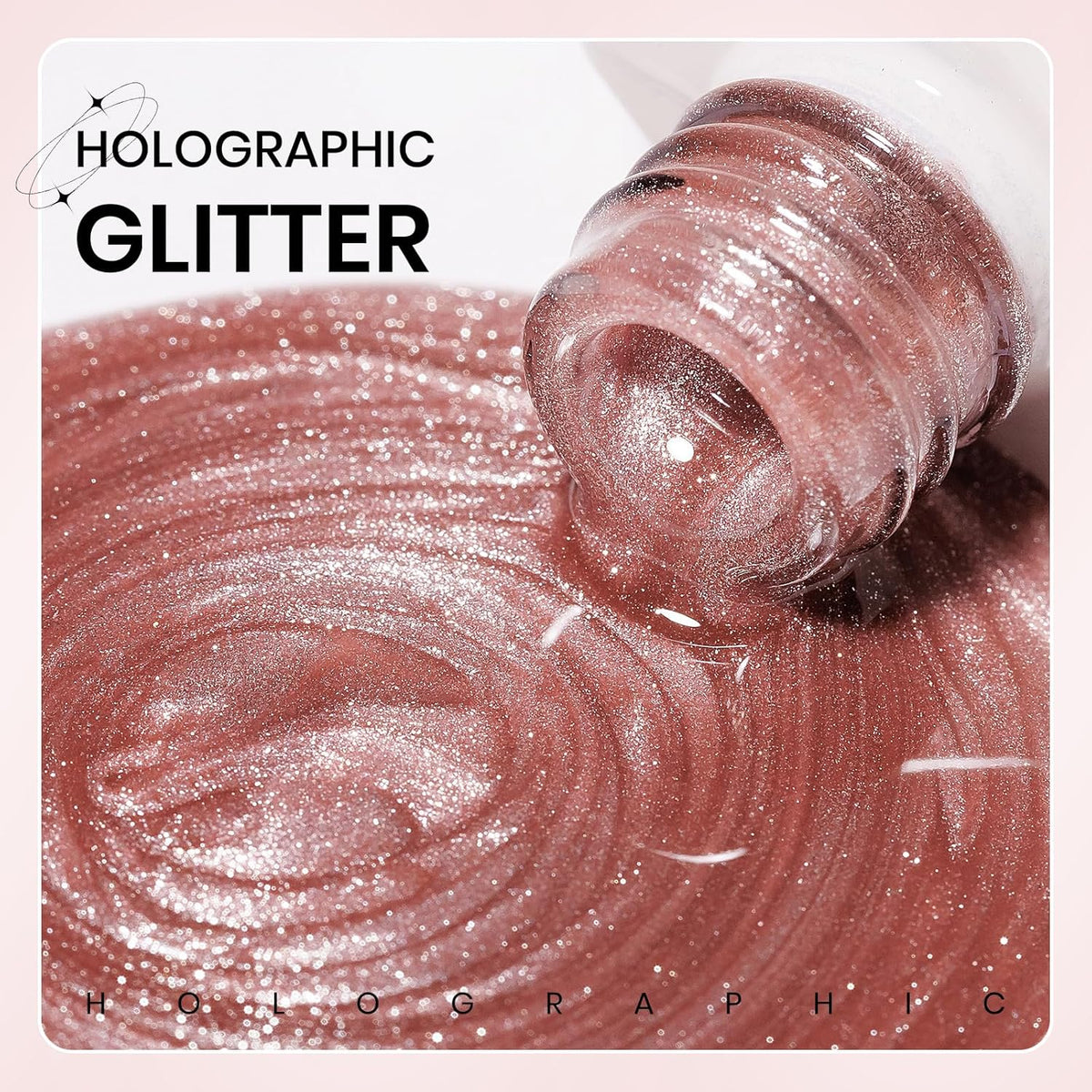 Pink Cat Eye Gel Nail Polish, 15ML Magnetic Crystal Holographic Cateye Gel Polish Glitter Shimmer Reflective Nail Polish Gel with Magnet Soak Off Salon DIY at Home