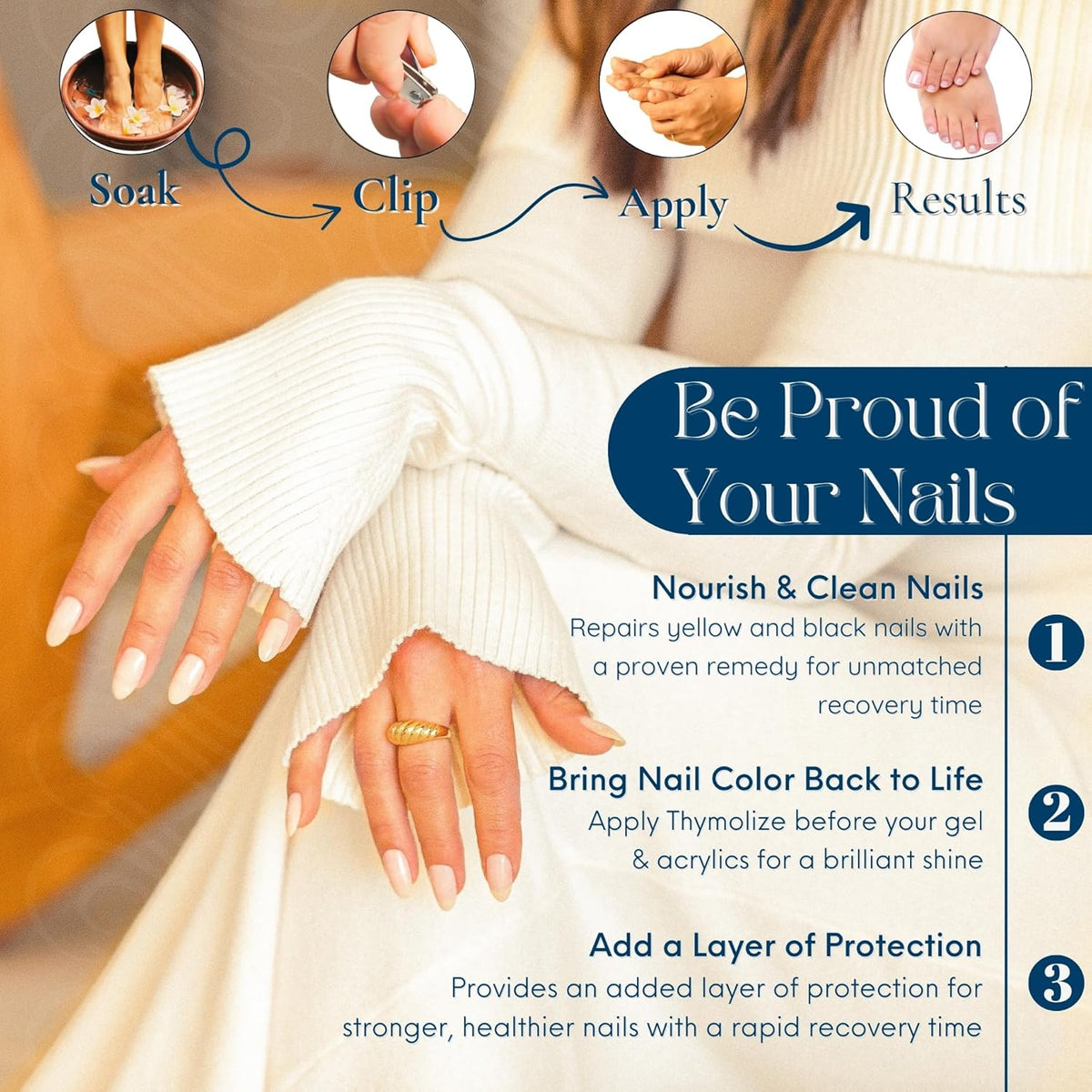 Tammy Taylor Thymolize Nail Treatment for Damaged Nails | Extra Strength Liquid Drops Toenail Repair Solution for Thick & Discolored Toe Nails & Fingernail Care | Stop Nail Biting Immediately