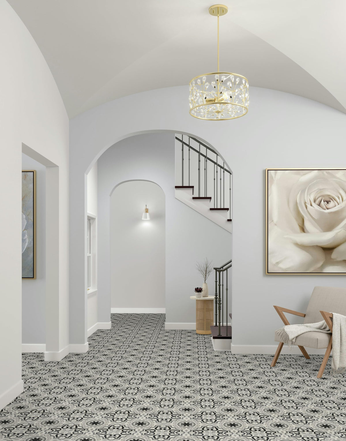 12x12 Marseille Encaustic Pattern Ceramic Tile Floor Wall (4)