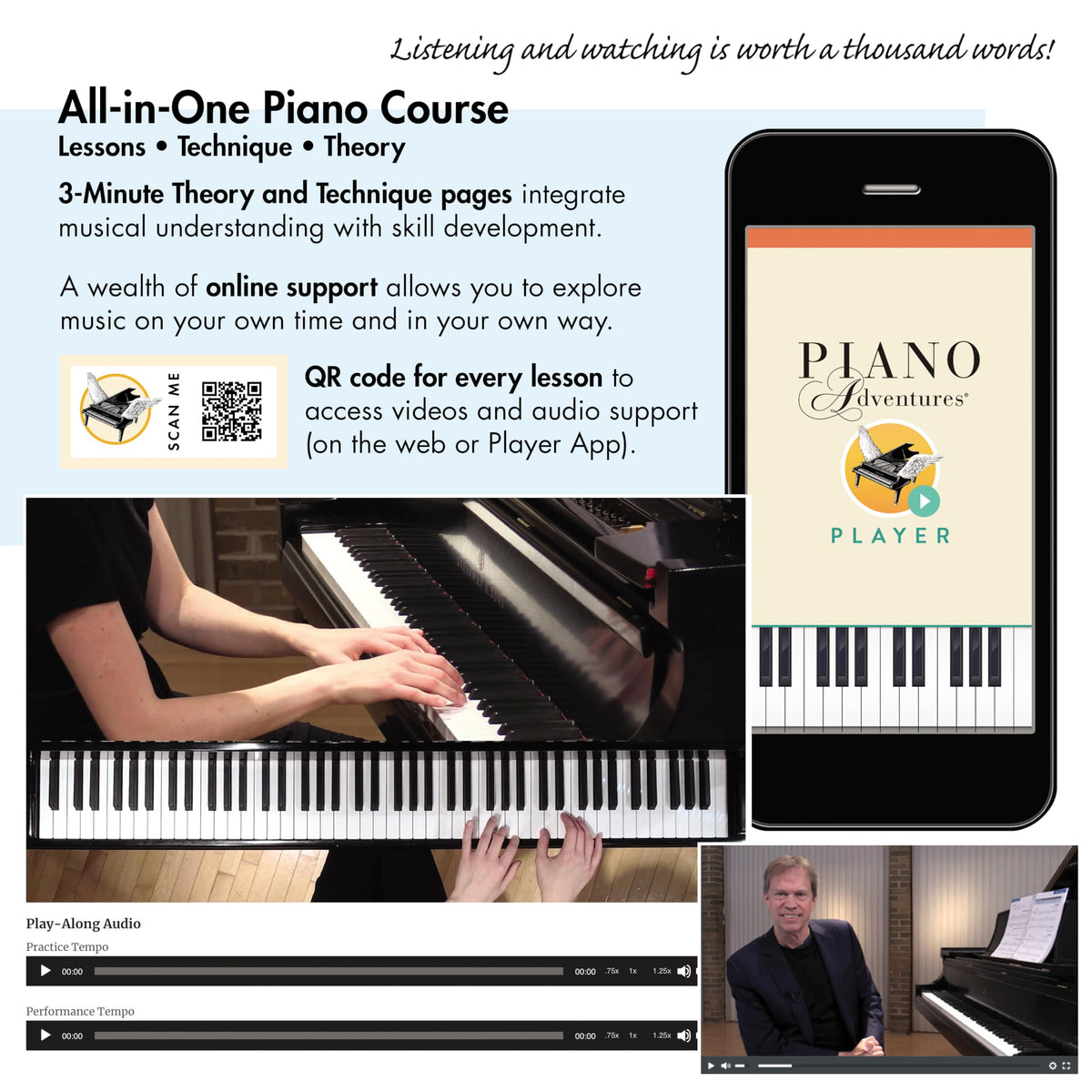 Adult Piano Adventures: All-in-One Piano Course - Book 2 | Early Intermediate Piano Method with Online Audio | Songbook with Sheet Music and Theory for Adults | Faber Piano Book for Chord Playing