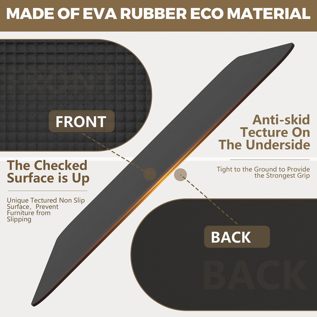 Non Slip Recliner Pads For Hardwood Floors, Recliner Floor Protector Keep Recliner From Sliding, Recliner Slide Stoppers, Under Recliner Mat, Furniture Pad For Recliner, Recliner Gripper,Recliner Grip
