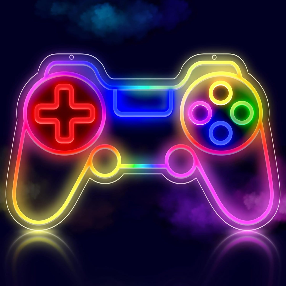 RGB Neon Gaming Sign, LED Neon Gamer Signs for Wall Decor, Gamer Gifts for Teen Boys Room Decor, Upgraded Game Neon Lights Gaming Room Accessories