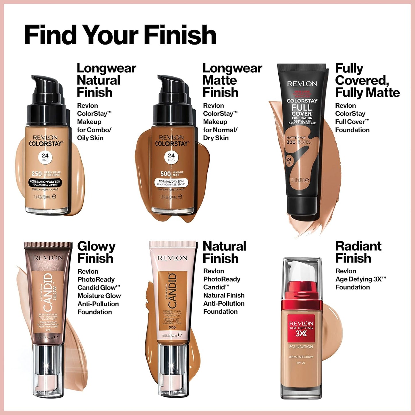 Revlon ColorStay Full Cover Longwear Matte Foundation, Heat & Sweat Resistant Lightweight Face Makeup, Almond (405), 1.0 oz