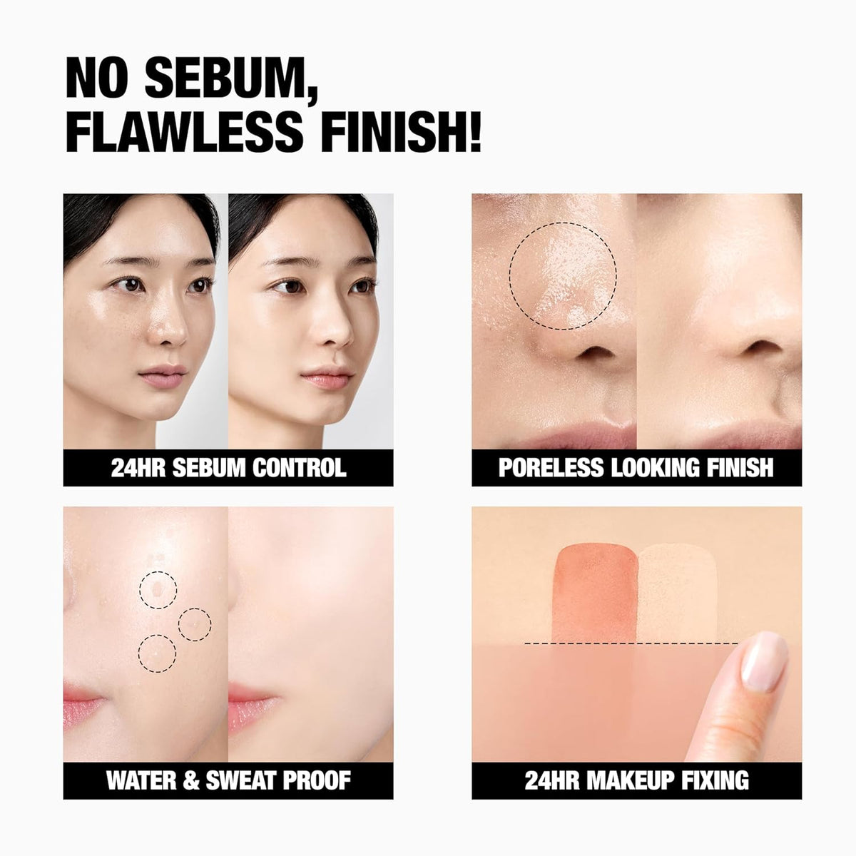 TFIT Translucent Set Finishing Powder - Sebum Control Face Loose Powder, Matte & Silky Finish, Lightweight, Long-lasting, Korean Makeup Setting Powder, 0.24 Oz. (02 Skin Beige, 0.24 Oz.)