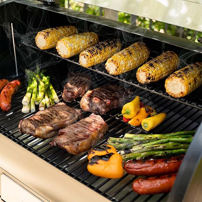 Z GRILLS 700D6Pro 2024 Pellet Grill & Smoker with PID V2.1 Controller, Dual-walled Insulation, Meat Probes, Huge Storage, Hopper Clean-out including Grill Cover and More