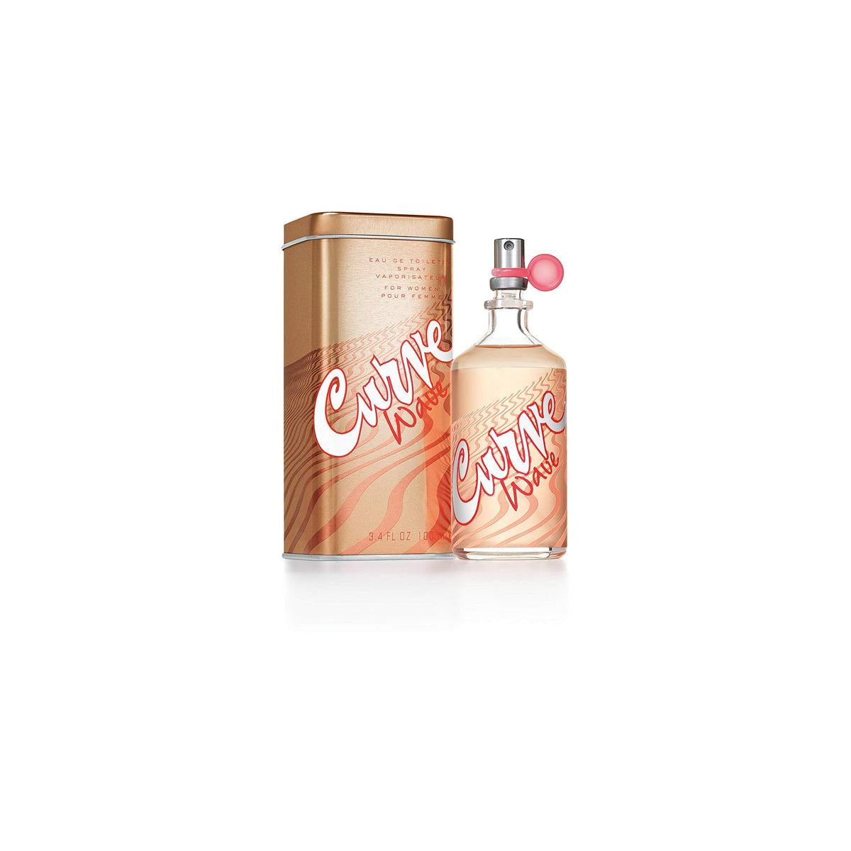 Curve Wave Eau De Toilette Spray, Perfume for Women, 3.4 fl oz