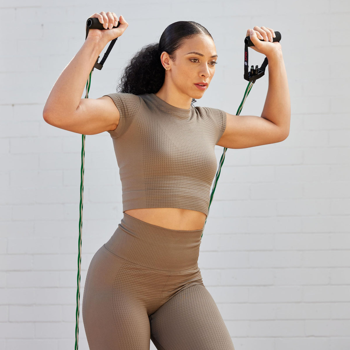 SPRI Braided Xertube Resistance Bands – Premium Exercise Band for Men & Women – Workout Equipment for Home Gym Fitness Training – Comfort Grip for Strength, Weights, and Resistance - Heavy