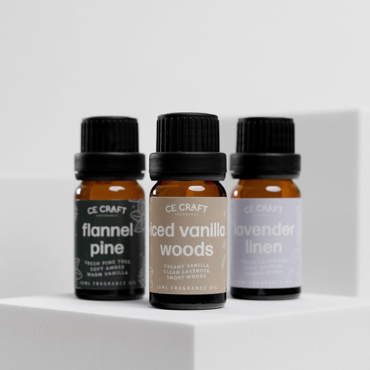 CANDECraftCo Premium Fragrance Oil – Diffuser Oils Fragrances Scented for Home, Candle Soap Making Supplies, Aromatherapy Blends for House (0.34 Fl Oz) (2-Pack, Flannel Pine)