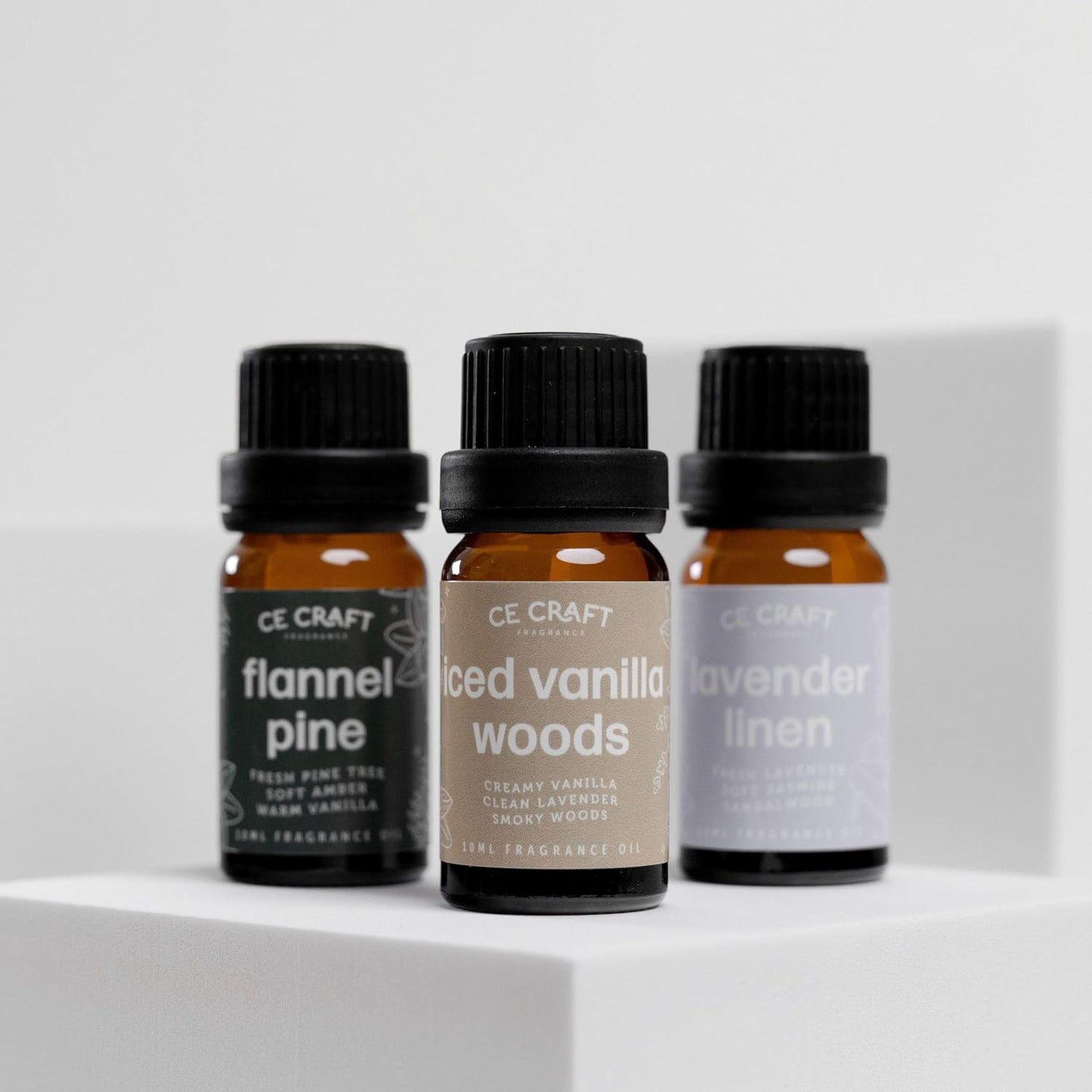 CANDECraftCo Premium Fragrance Oil – Diffuser Oils Fragrances Scented for Home, Candle Soap Making Supplies, Aromatherapy Blends for House (0.34 Fl Oz) (2-Pack, Tuscan Leather)