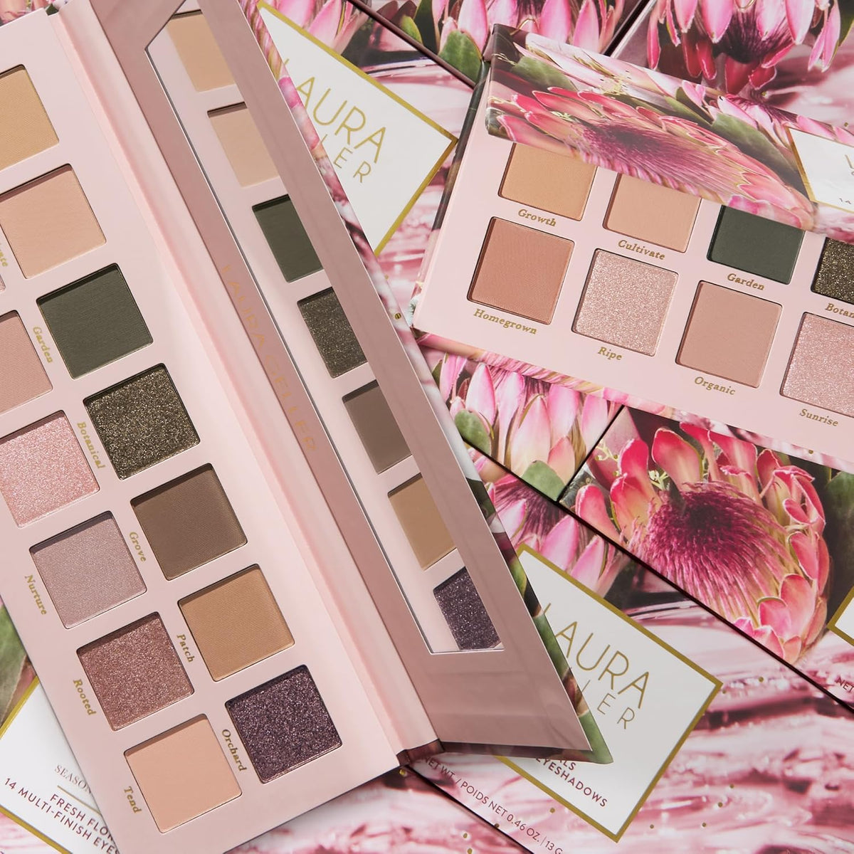 LAURA GELLER NEW YORK Seasonless Staples Fresh Florals 14 Multi-Finish Eyeshadows