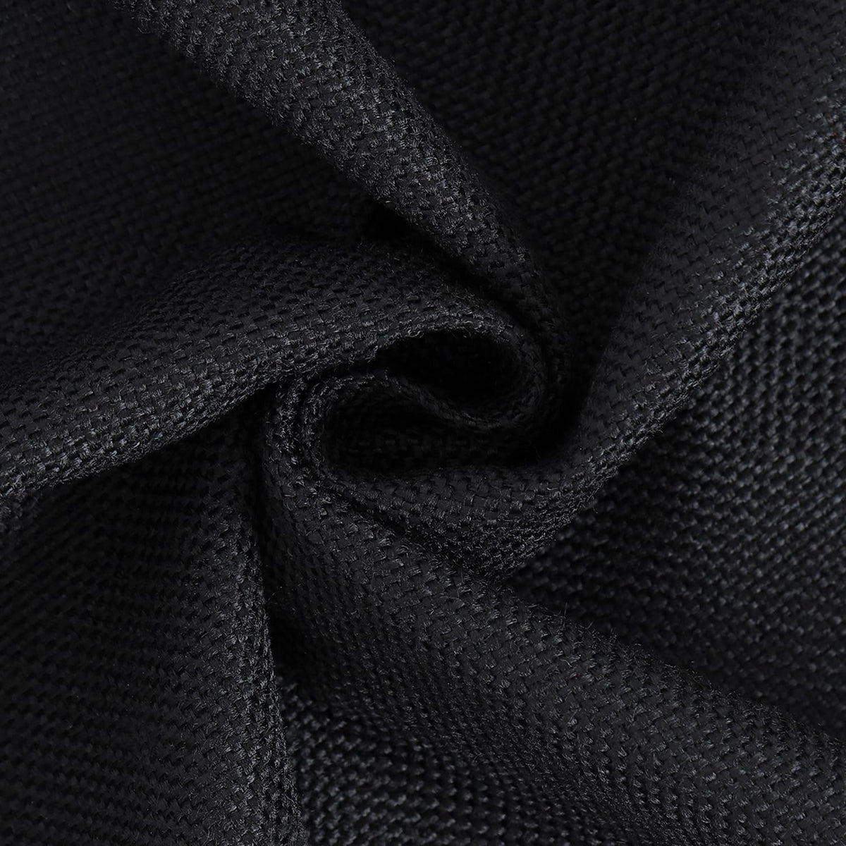 MADIZZ Set of 2 Linen Throw Pillow Covers with Broad Edge Soft Boho Decorative Pillow Cases for Sofa Bedroom Modern Pillow Shell 18x18 Inch Black