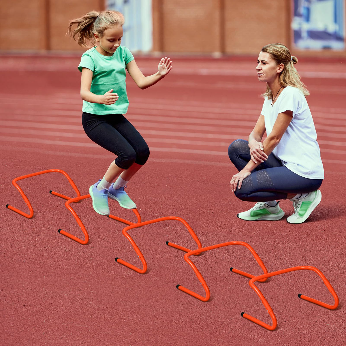 Speed and Agility Training Equipment: 5 Adjustable Agility Hurdles. 20ft Agility Ladder, Soccer Training Equipment Set for Youth Adults