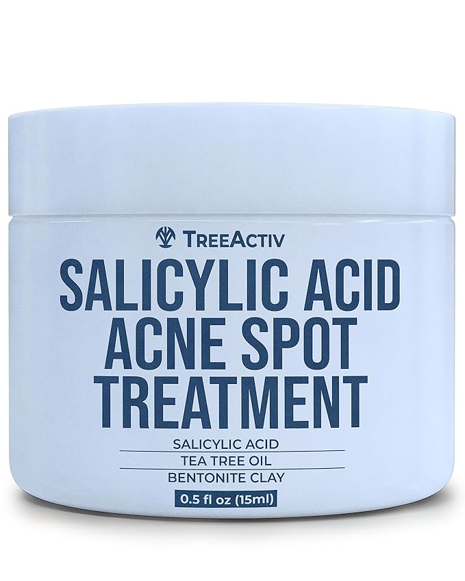 TreeActiv Invisible Acne Spot Treatment, 150+ Treatments, Salicylic Acid & Tea Tree Oil No Show Spot Treatment for Cystic & Hormonal Acne, Works for Blackheads & Whiteheads