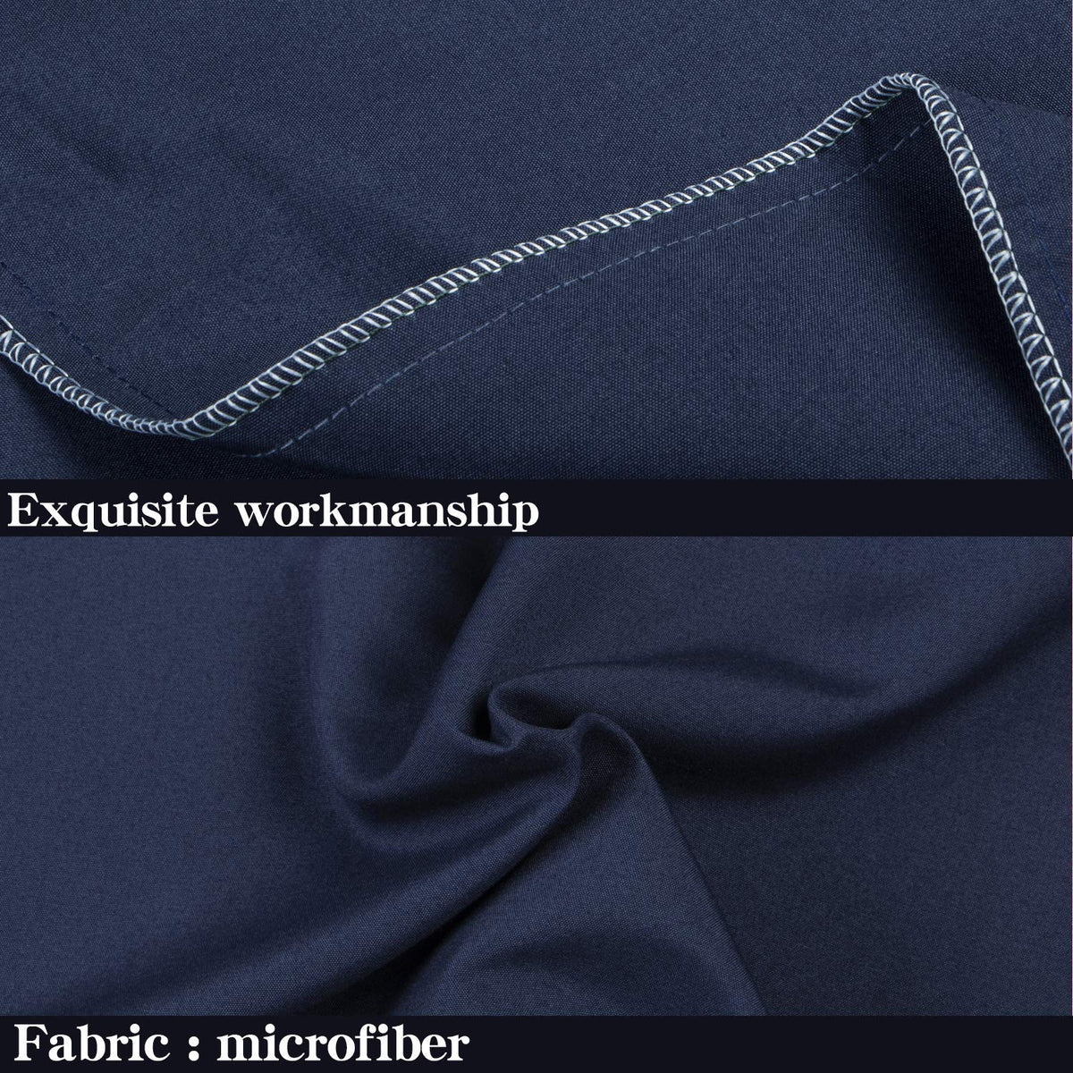 NTBAY Body Pillowcase - Brushed Microfiber 20x54 Pillowcase - Soft, Wrinkle-Free, Fade-Resistant, Stain-Resistant, Navy Blue Body Pillow Cover with Envelope Closure - 20x54 Inches, Navy Blue