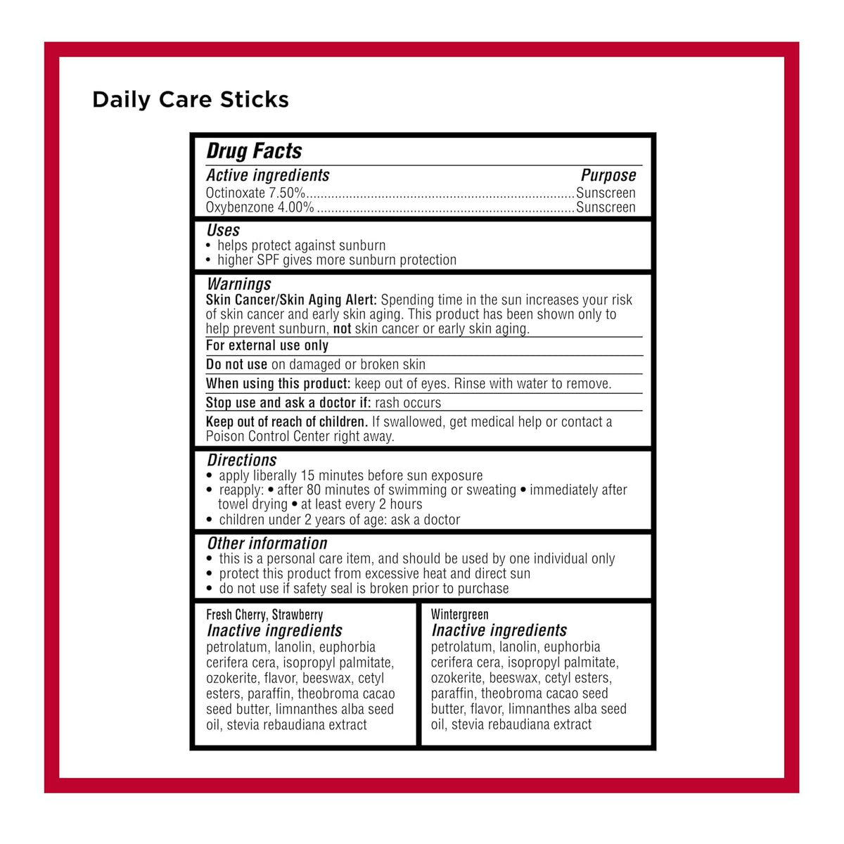 Carmex Daily Care Moisturizing Lip Balm Pack, SPF 15, Multi-Flavor Lip Care Variety Pack Bag, 9 Count (3 Tubes, 6 Sticks)