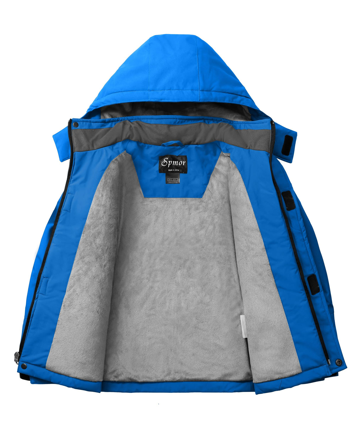 Spmor Boys Waterproof Ski Jacket Warm Coat Windproof Winter Snowboarding Jacket Solid Blue 6/7